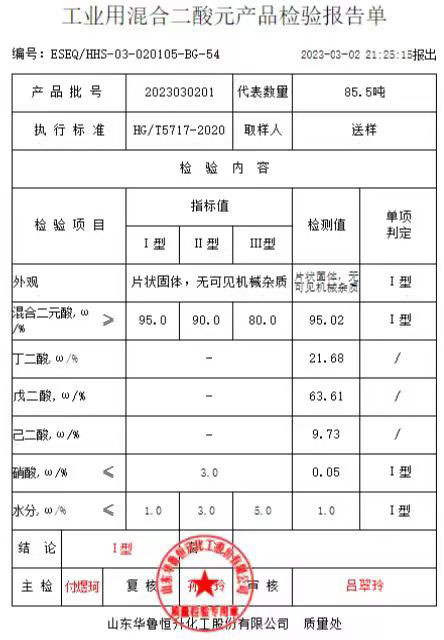 华鲁二元酸